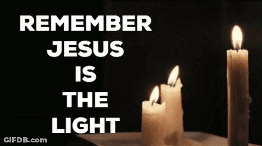 Let There Be Light Lighted Candles GIF