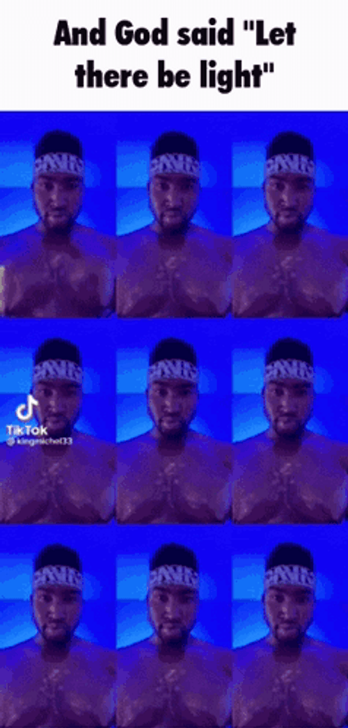 Let There Be Light Pectoral Flexing Meme GIF