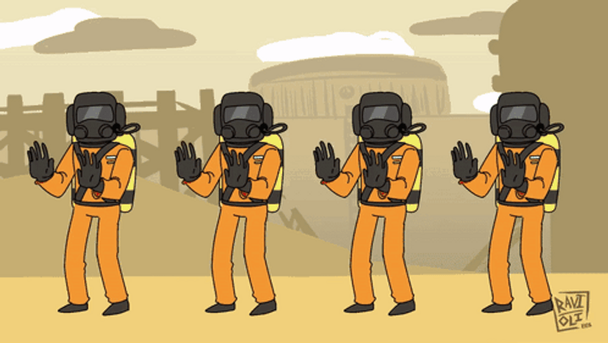 Lethal Company Dance Group Of Four GIF