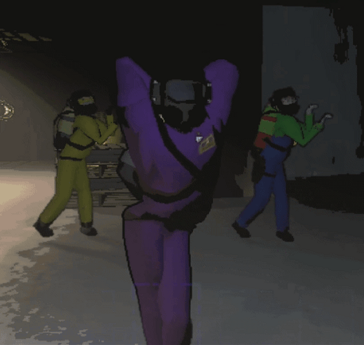Lethal Company Dance In Purple Suit GIF