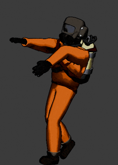 Lethal Company Dance Walking Man GIF