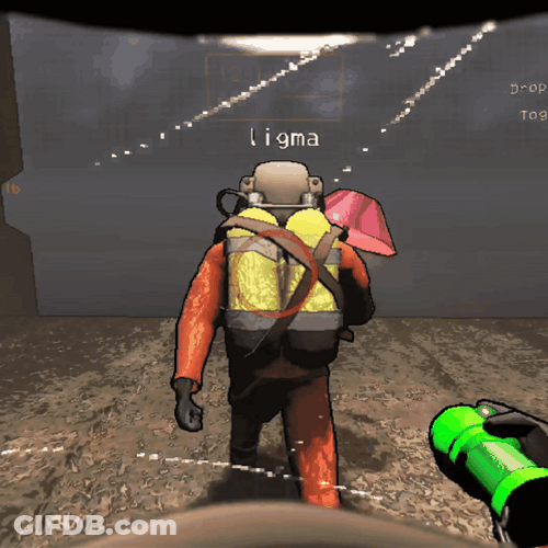 Lethal Company Jumping GIF