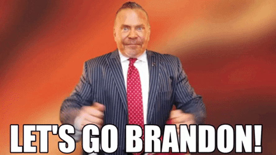 Let’s Go Brandon American Flag Cheer GIF
