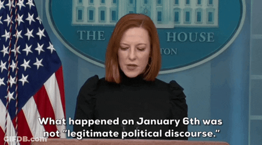 Let’s Go Brandon Jen Psaki White House Press GIF