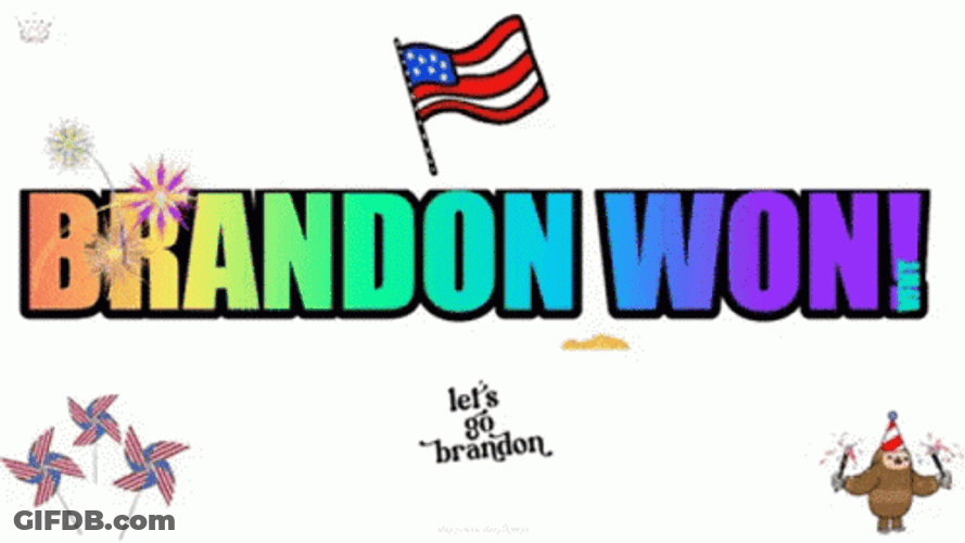 Let’s Go Brandon Won USA Celebration GIF