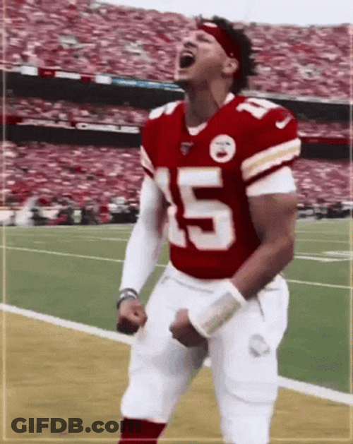 Lets Go Chiefs Shouting Sports GIF