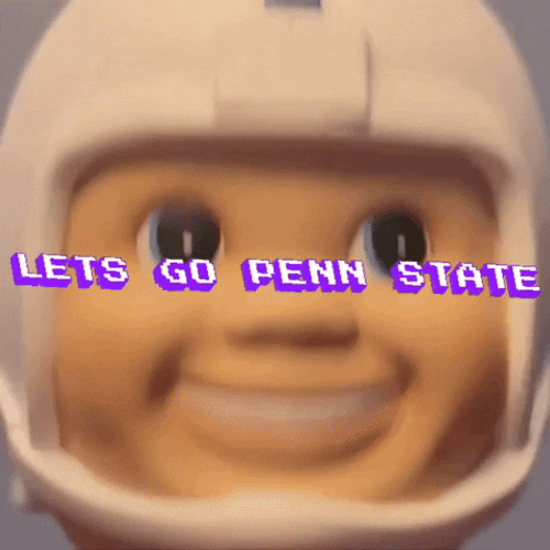 Lets Go Penn State Football Player Head Nodding GIF