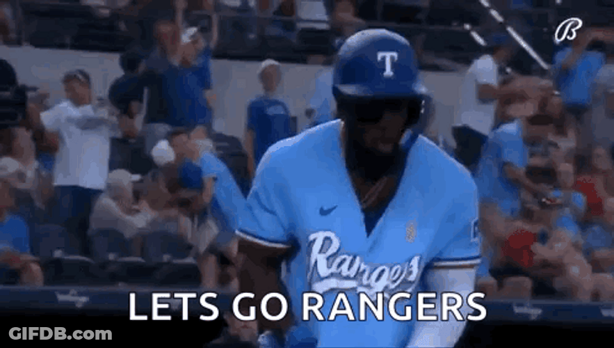 Lets Go Texas Rangers Adolis Garcia GIF