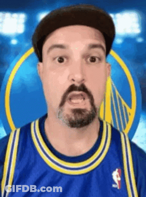 Lets Go Warriors Excited Male Fan Clapping GIF