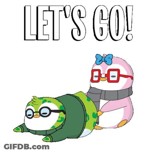 Lets Goooo Dragged Pudgy Penguin GIF
