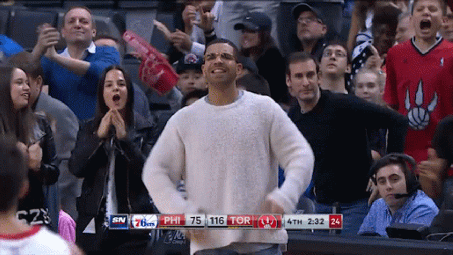 Lets Goooo Drake Frustrated Fist Pump GIF