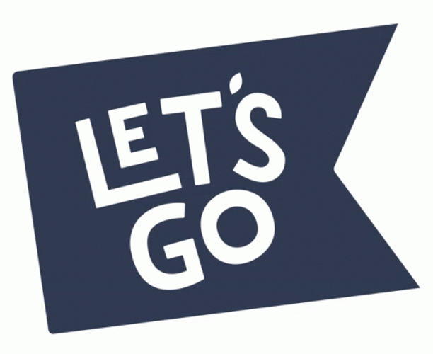 Lets Goooo Flickering Vector Art GIF