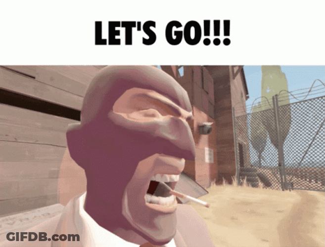 Lets Goooo Team Fortress Spy Character GIF