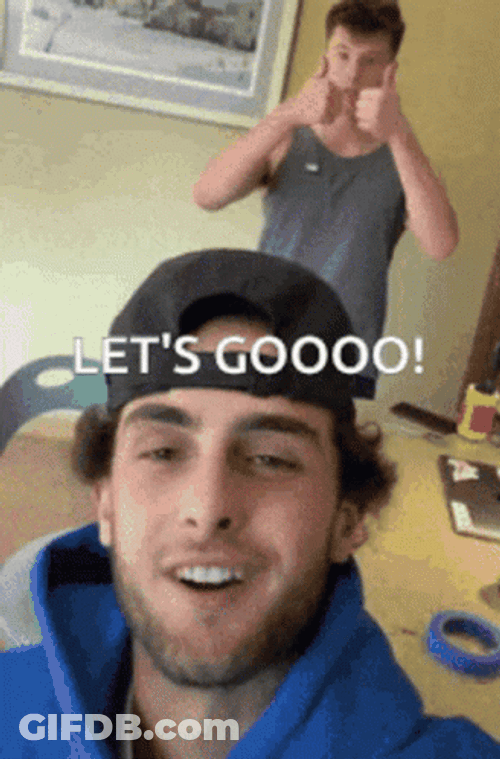 Lets Goooo Youtuber Two Thumbs Up GIF