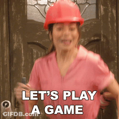 Lets Play A Game Excited Woman GIF