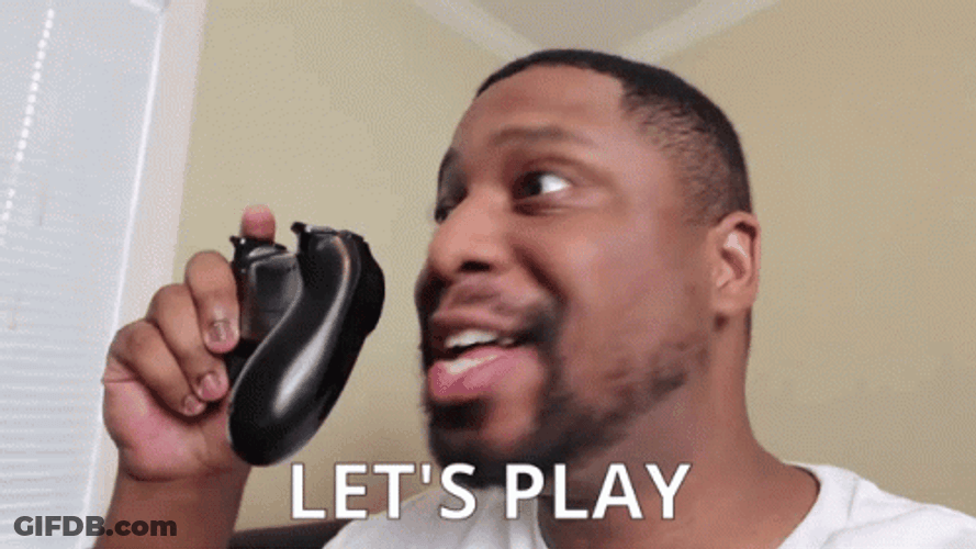 Lets Play A Game Holding Game Control GIF