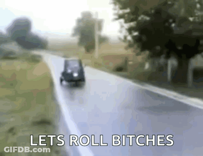 Lets Roll Down The Road GIF