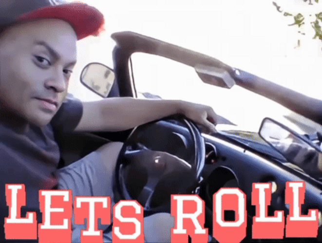 Lets Roll On A Car Ride GIF