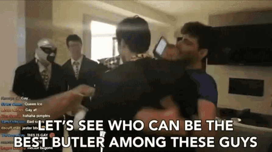 Lets See Who Can Be The Best Buttler Among These Guys Servant GIF