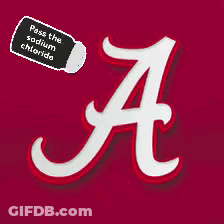 Letter A On Red Background With Salt Shaker Saying Pass The Sodium Chloride GIF
