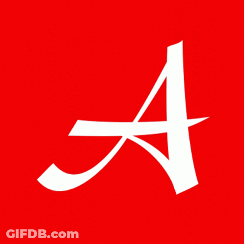 Letter A Sign Animation GIF