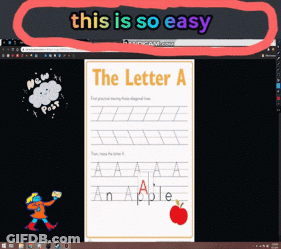 Letter A This Is So Easy GIF