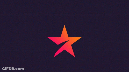 Letter A With Red Star GIF