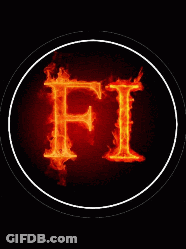 Letter F In Black Circle GIF