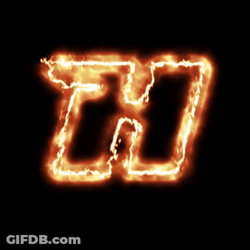 Letter H On Fire GIF