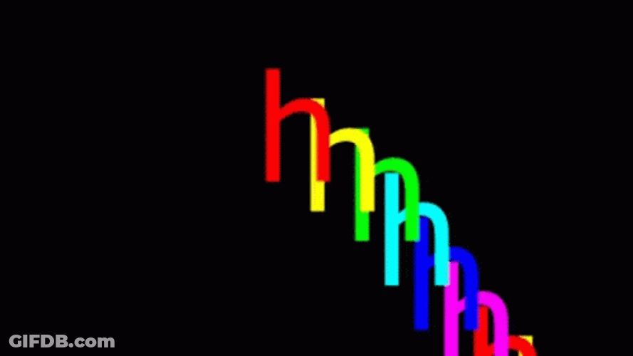 Letter H Rainbow Animation GIF