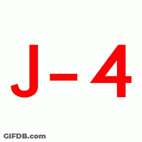 Letter J -4 Glowing Text GIF