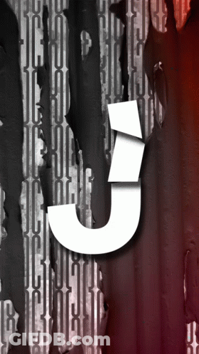 Letter J On Red And Black Background GIF