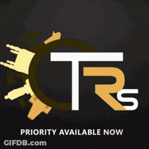 Letter R Surrounded By Glowing Circles GIF