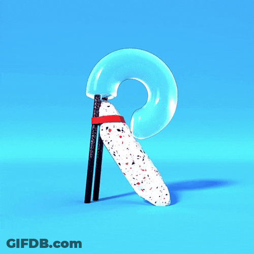 Letter R With Liquid Inside GIF
