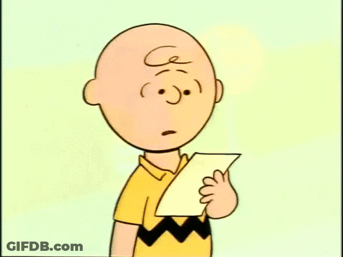Letter To Charlie Brown Noser GIF
