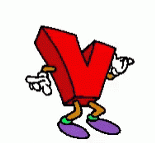 Letter V Is Dancing GIF