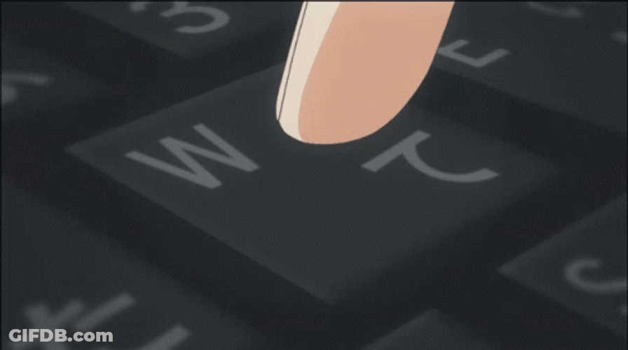 Letter W Keyboard Typing GIF