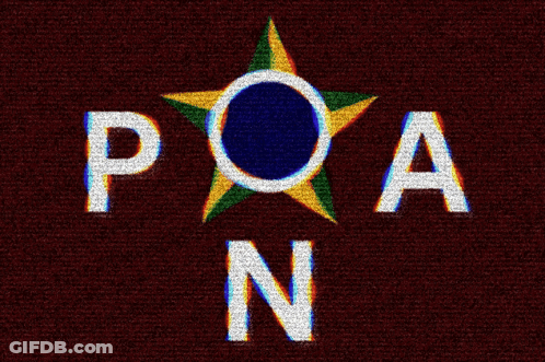 Letters POA And N On Dark Background GIF