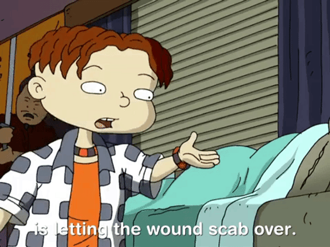 Letting Wound Scab Over But Picking It GIF