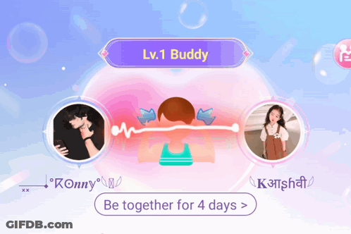 Level 1 Buddy Be Together 4 Days GIF