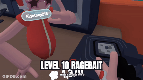 Level 10 Ragebait Video Game Screenshot GIF