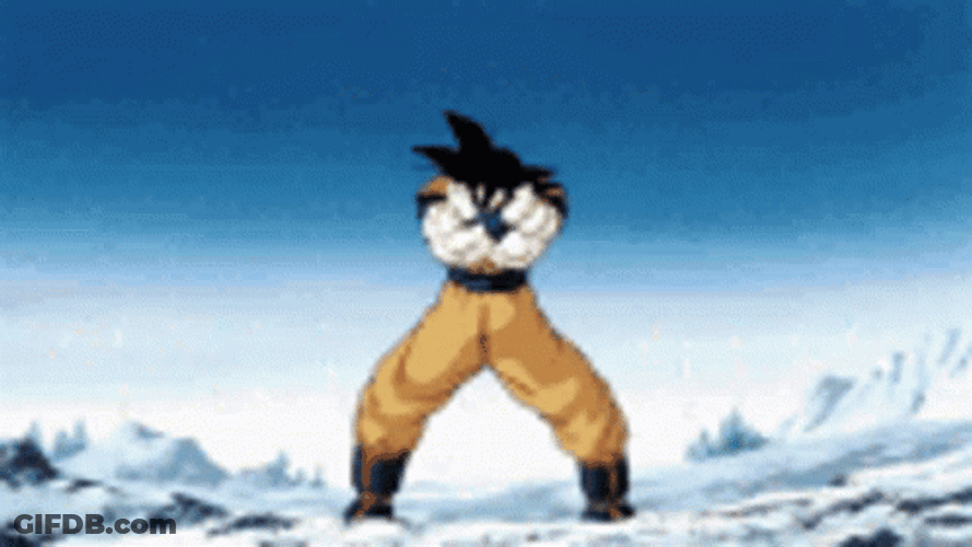 Level Up Goku Dragon Ball Z GIF