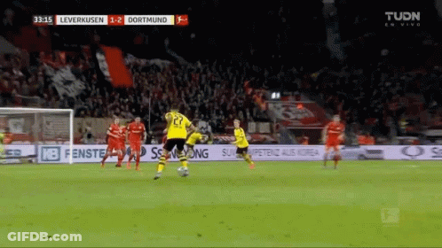 Leverkusen Vs Dortmund Soccer Game On TV GIF