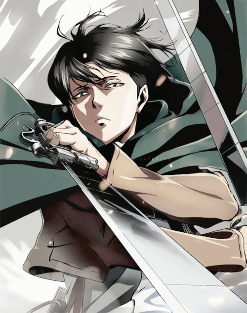 Levi Ackerman Animated Artwork GIF