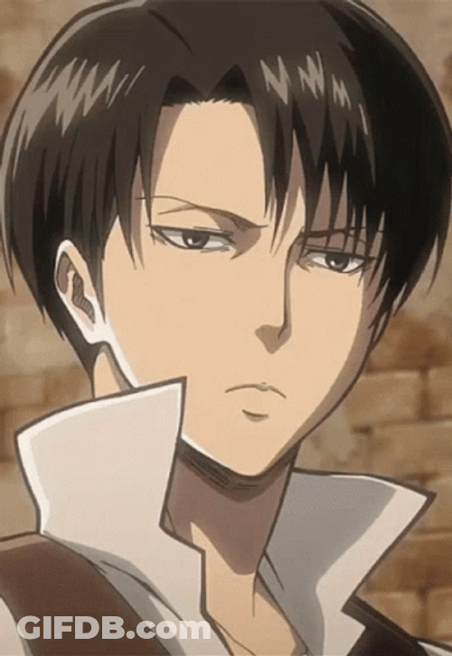 Levi Ackerman Death Stare GIF