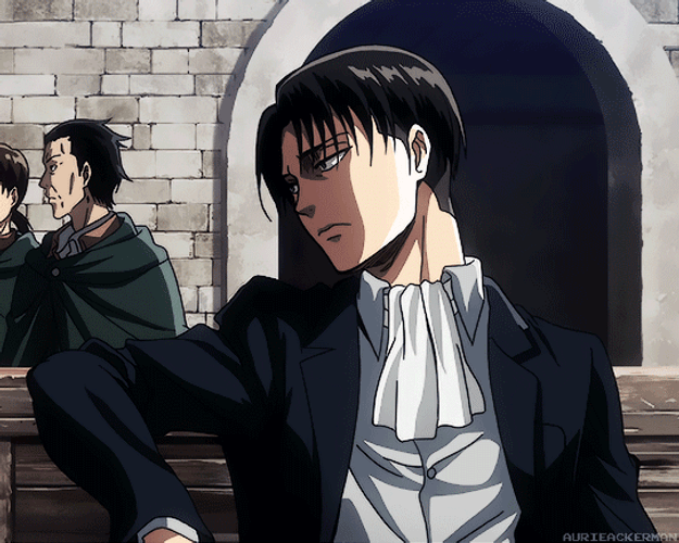 Levi Ackerman Eavesdropping Conversation GIF