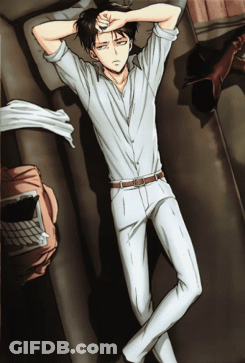 Levi Ackerman Laying Down GIF