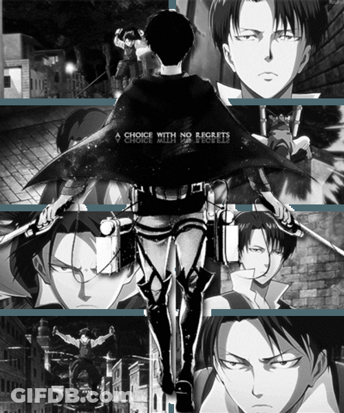 Levi Ackerman No Regrets GIF