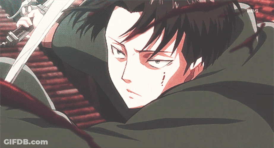 Levi Ackerman Spinning Stance GIF