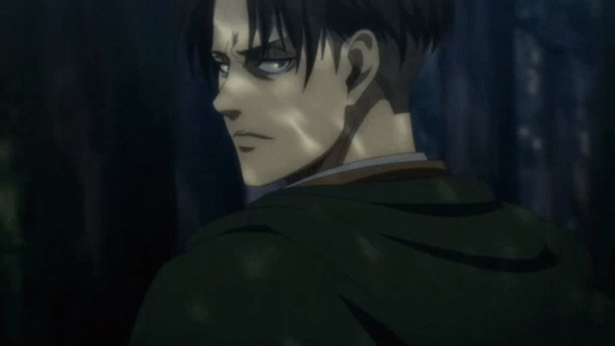 Levi Glaring Look GIF